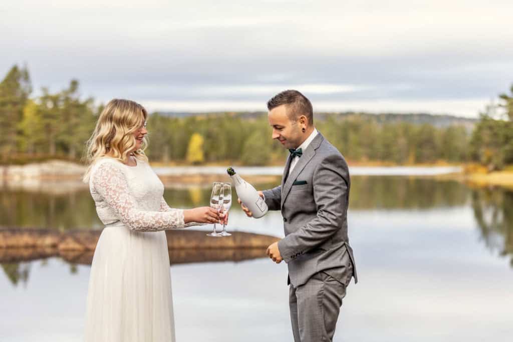 bryllupsfotografering høstbryllup vegårshei 41